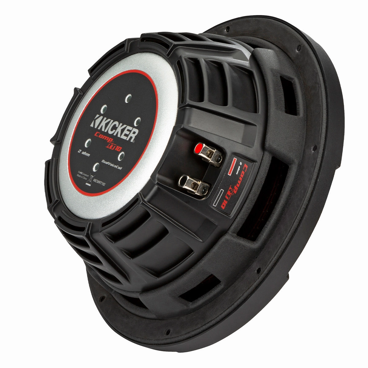 Kicker 48CWR104 CompR 10" 4-Ohm DVC Subwoofer