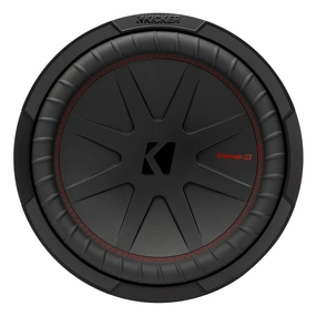 Kicker 48CWR122 CompR 12" 2-Ohm DVC Subwoofer Closed Back Headphones,Noise-isolating Headphones,Sealed Cans