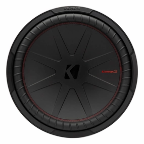 Kicker 48CWR152 CompR 15" 2-Ohm DVC Subwoofer Closed Back Headphones,Noise-isolating Headphones,Sealed Cans