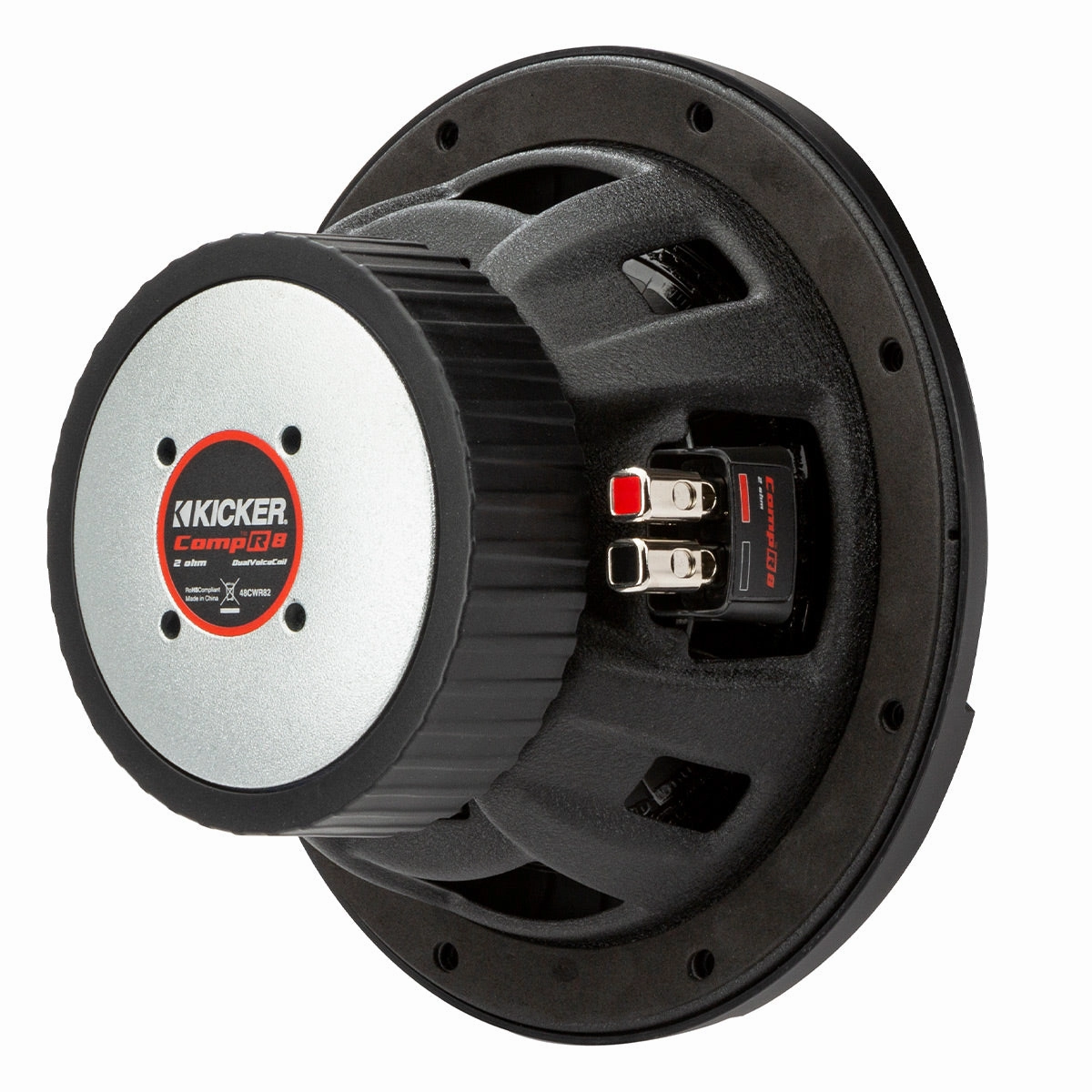 Kicker 48CWR82 CompR 8" 2-Ohm DVC Subwoofer