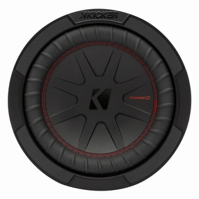 Kicker 48CWR82 CompR 8" 2-Ohm DVC Subwoofer Closed Back Headphones,Noise-isolating Headphones,Sealed Cans