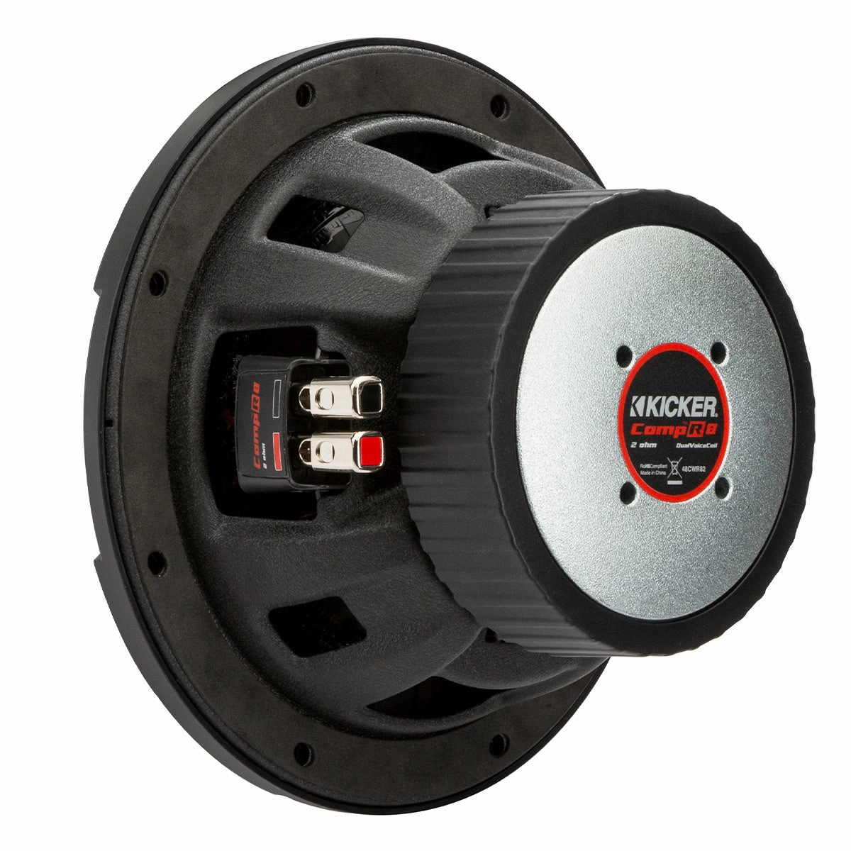 Kicker 48CWR84 CompR 8" 4-Ohm DVC Subwoofer
