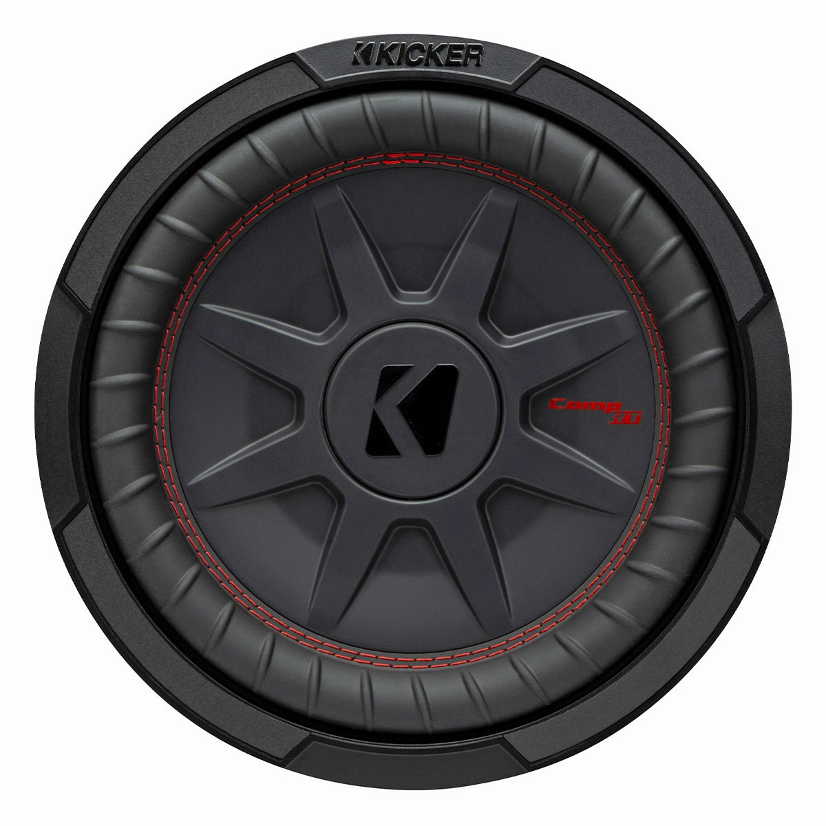 Kicker 48CWRT102 CompRT 10" 2-Ohm DVC Subwoofer Closed Back Headphones,Noise-isolating Headphones,Sealed Cans