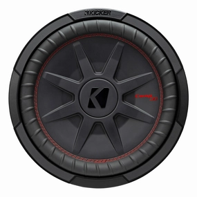 Kicker 48CWRT122 CompRT 12" 2-Ohm DVC Subwoofer Closed Back Headphones,Noise-isolating Headphones,Sealed Cans