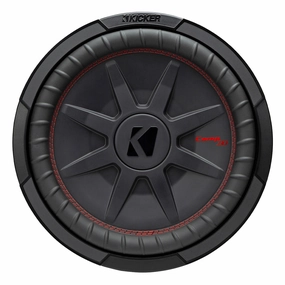 Kicker 48CWRT124 CompRT 12" 4-Ohm DVC Subwoofer Closed Back Headphones,Noise-isolating Headphones,Sealed Cans