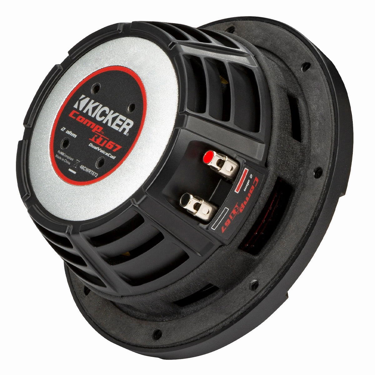 Kicker 48CWRT672 CompRT 6.75" 2-Ohm DVC Subwoofer