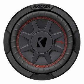 Kicker 48CWRT672 CompRT 6.75" 2-Ohm DVC Subwoofer Closed Back Headphones,Noise-isolating Headphones,Sealed Cans