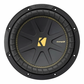 Kicker 50CWCD104 10" 4-Ohm DVC CompC Subwoofer Closed Back Headphones,Noise-isolating Headphones,Sealed Cans