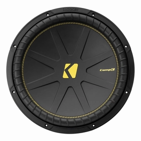 Kicker 50CWCS154 15" CompC 4ohm DVC Subwoofer Closed Back Headphones,Noise-isolating Headphones,Sealed Cans
