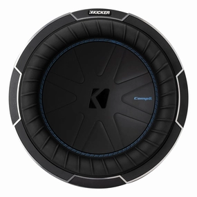 Kicker 51CWQ102 CompQ 10&rdquo; 2-Ohm Subwoofer Closed Back Headphones,Noise-isolating Headphones,Sealed Cans