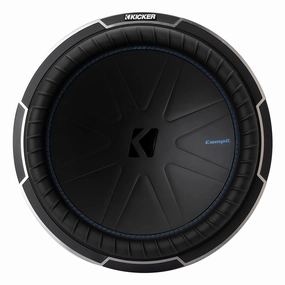 Kicker 51CWQ122 CompQ 12&rdquo; 2-Ohm Subwoofer Closed Back Headphones,Noise-isolating Headphones,Sealed Cans