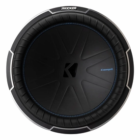 Kicker 51CWQ152 CompQ 15&rdquo; 2-Ohm Subwoofer Closed Back Headphones,Noise-isolating Headphones,Sealed Cans