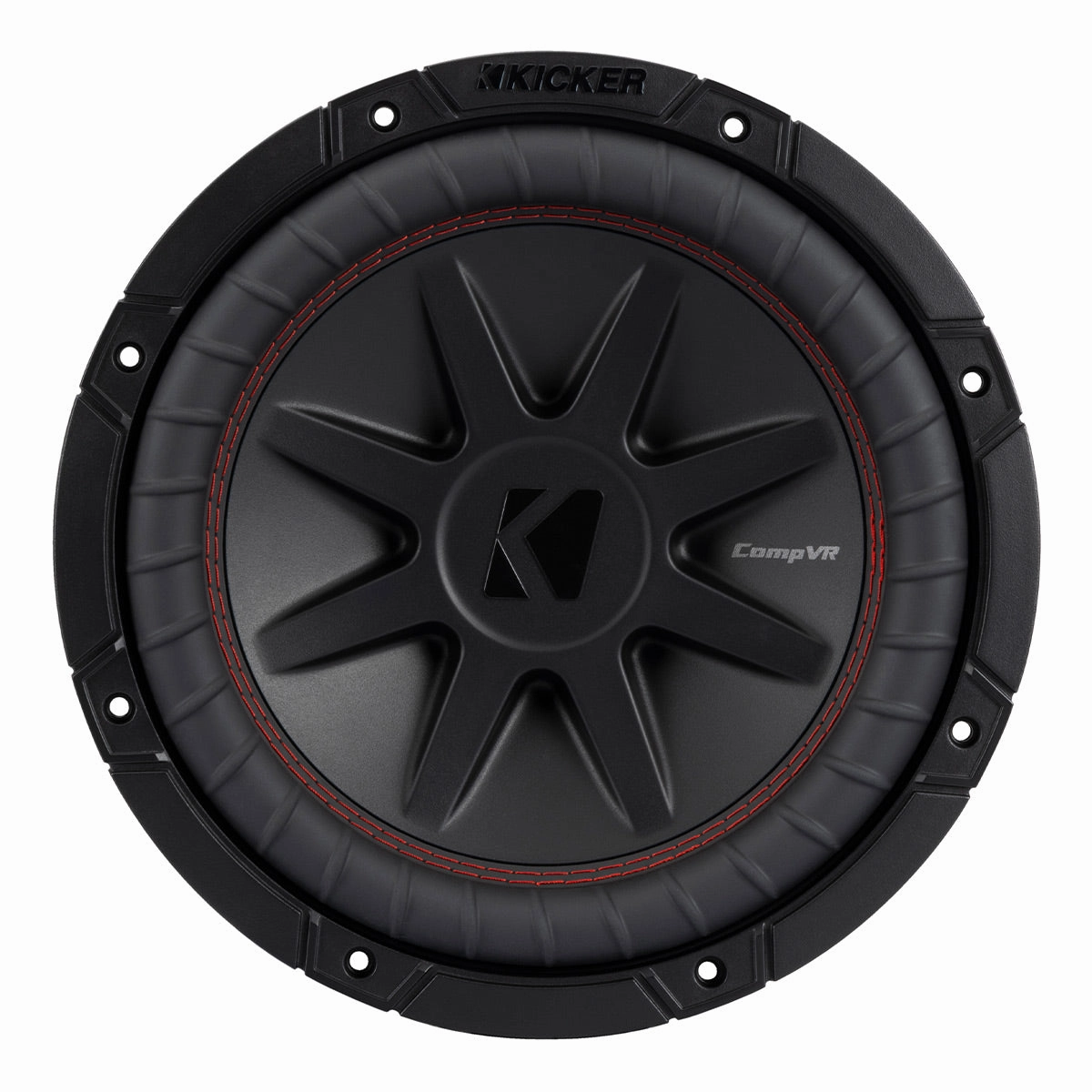 Kicker 52CVR102 10" CompVR 2-Ohm Subwoofer Closed Back Headphones,Noise-isolating Headphones,Sealed Cans