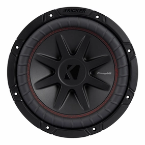 Kicker 52CVR104 10" CompVR 4-Ohm Subwoofer Closed Back Headphones,Noise-isolating Headphones,Sealed Cans
