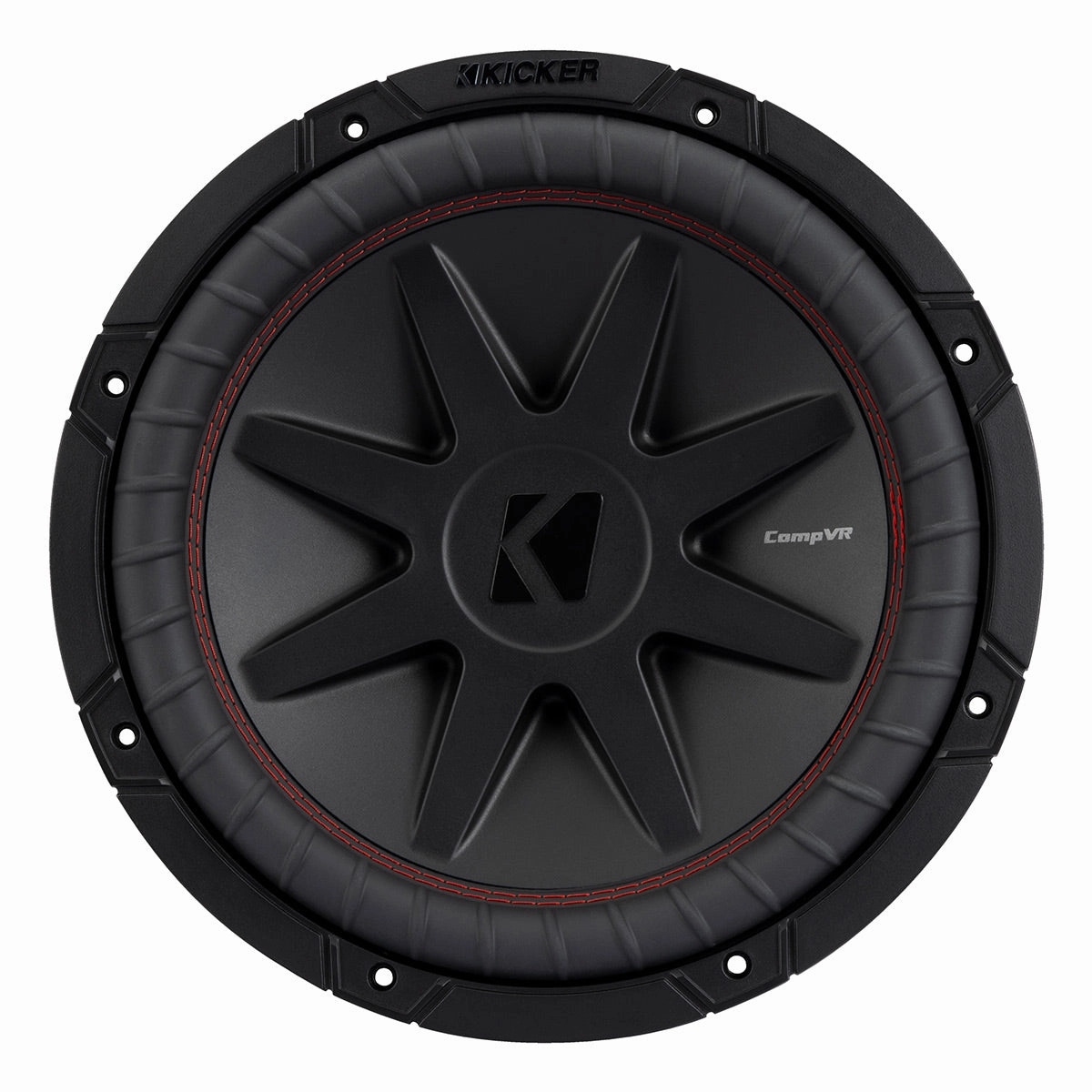 Kicker 52CVR122 12" CompVR 2-Ohm Subwoofer Closed Back Headphones,Noise-isolating Headphones,Sealed Cans