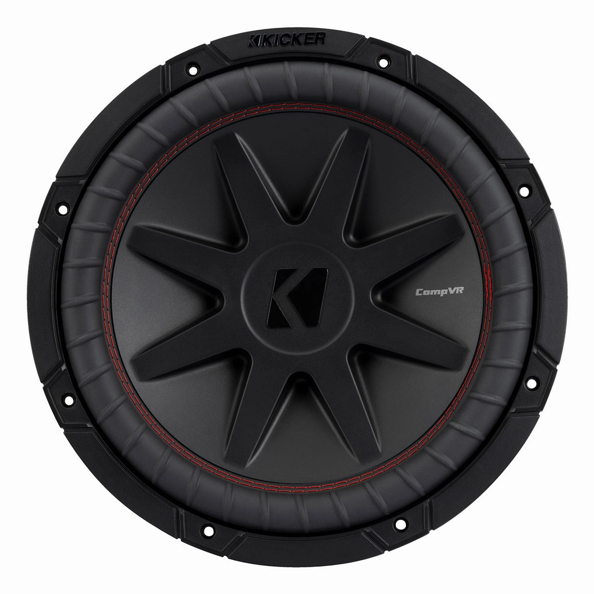 Kicker 52CVR124 12" CompVR 4-Ohm Subwoofer Closed Back Headphones,Noise-isolating Headphones,Sealed Cans