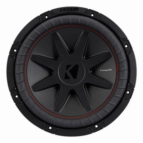 Kicker 52CVR124 12" CompVR 4-Ohm Subwoofer Closed Back Headphones,Noise-isolating Headphones,Sealed Cans