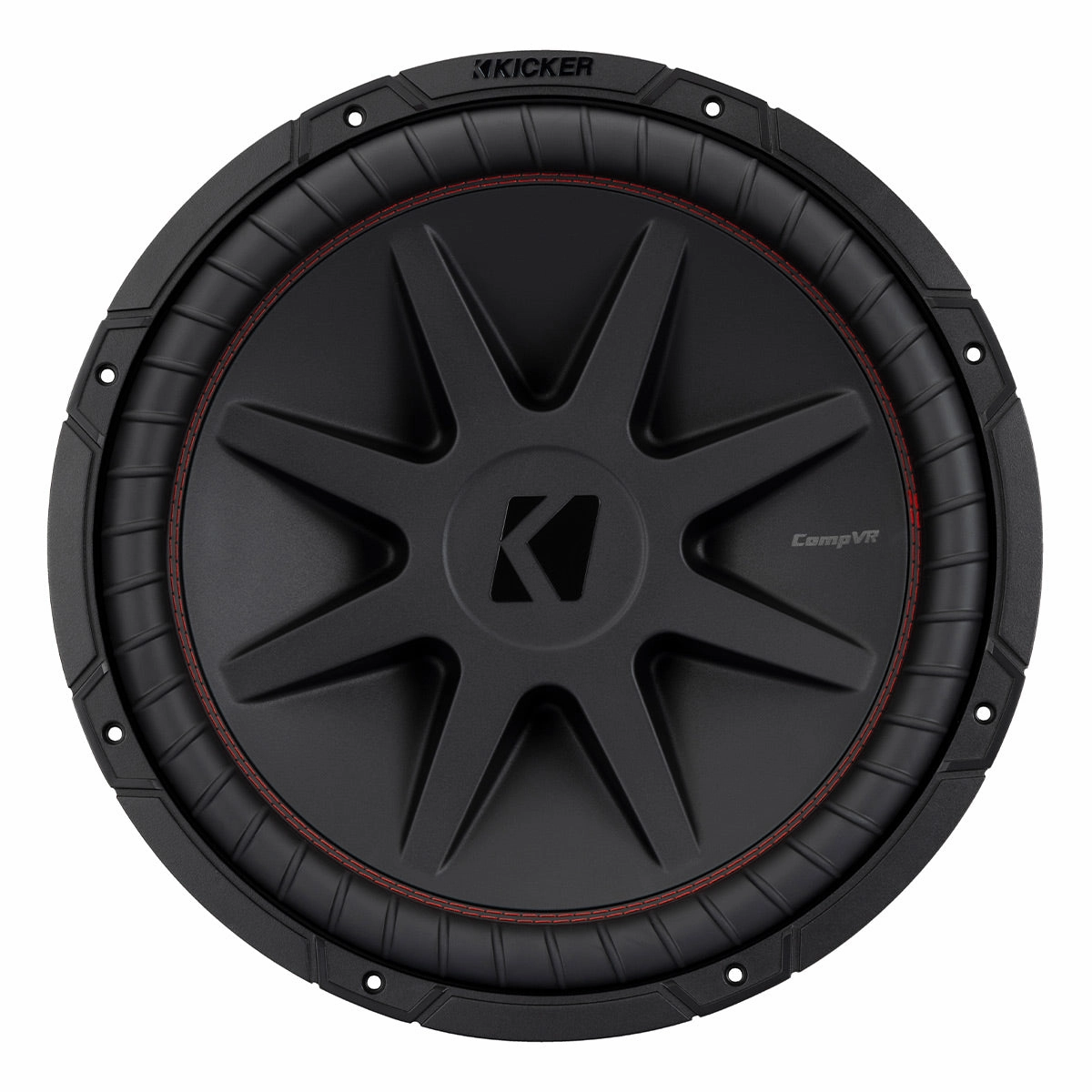 Kicker 52CVR152 15" CompVR 2-Ohm Subwoofer Closed Back Headphones,Noise-isolating Headphones,Sealed Cans