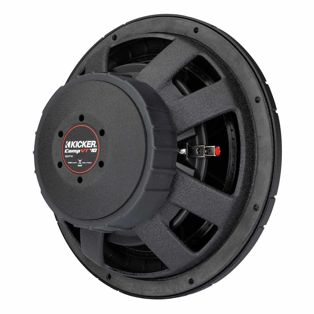 Kicker 52CVT102 10" CompVT Slim 2-Ohm Subwoofer