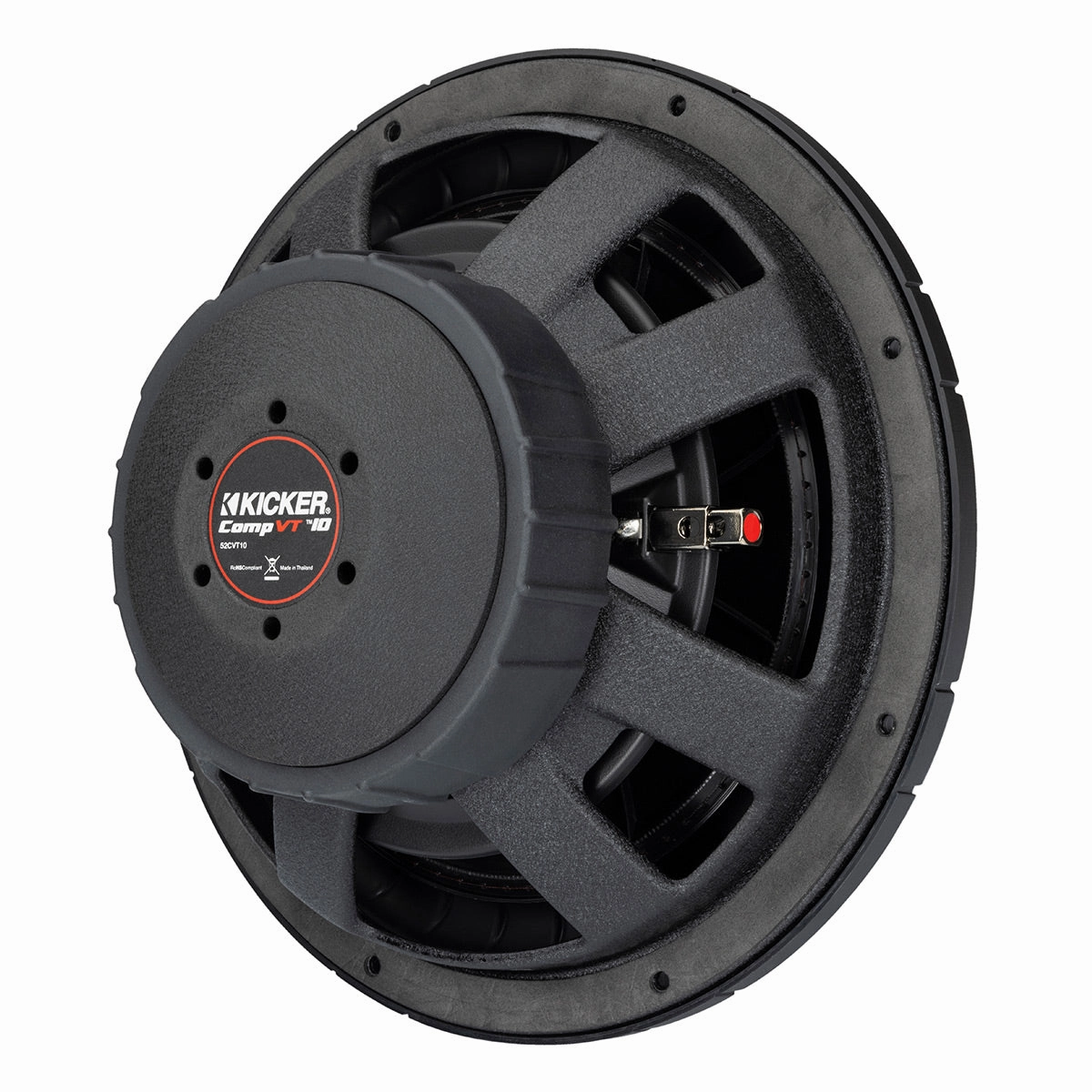 Kicker 52CVT102 10" CompVT Slim 2-Ohm Subwoofer