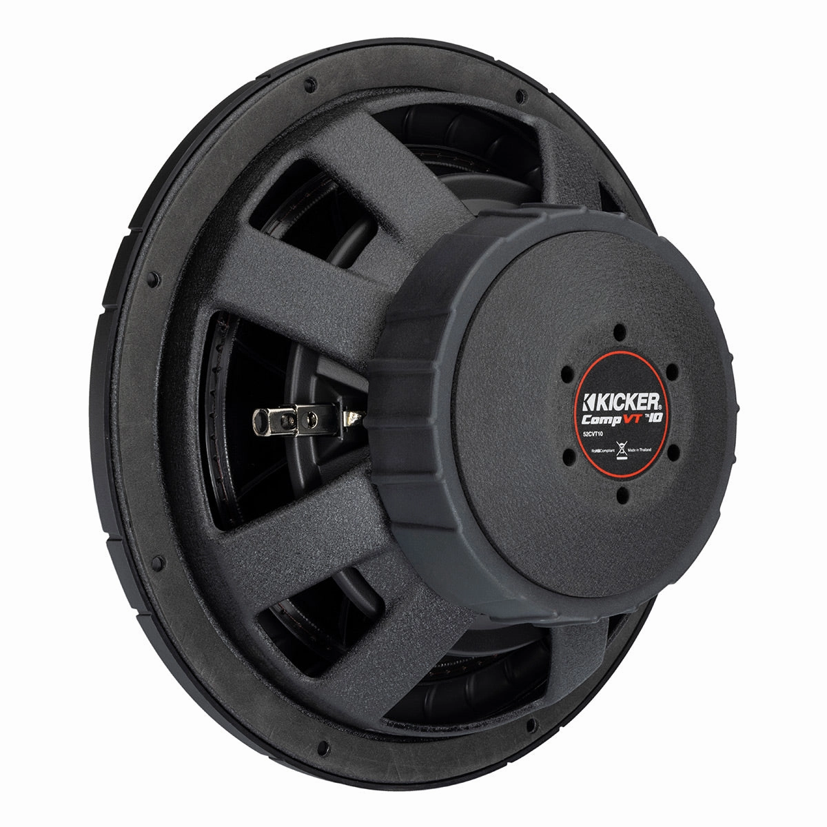 Kicker 52CVT104 10" CompVT Slim 4-Ohm Subwoofer