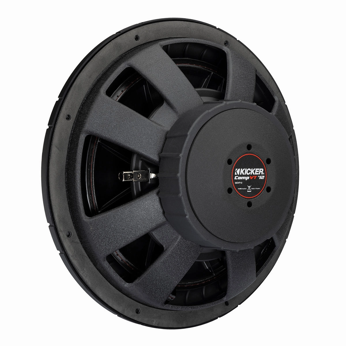 Kicker 52CVT122 12" CompVT Slim 2-Ohm Subwoofer