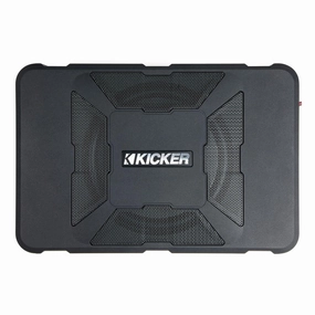 Kicker Hideaway HS8 8" Compact Powered Subwoofer Closed Back Headphones,Noise-isolating Headphones,Sealed Cans