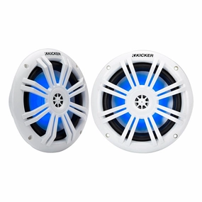 Kicker KM60 4-Ohm 6.5" Marine Coaxial Speakers - Pair Marine speakers & subwoofers,Boat Audio,Nautical Sound Systems