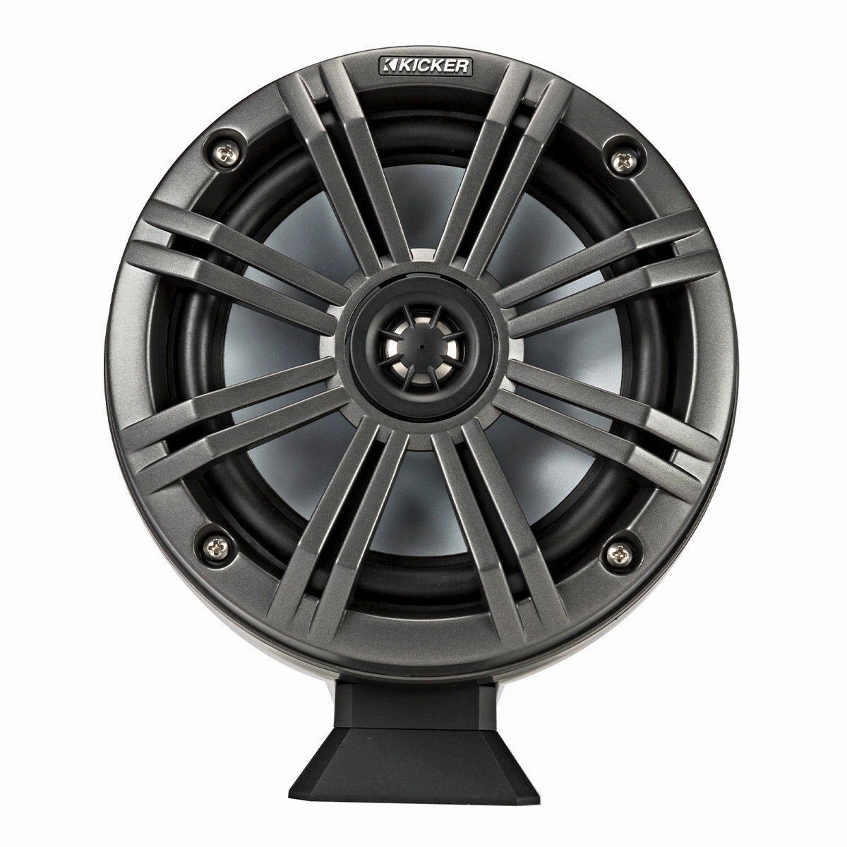 Kicker KMFC65 Flat-Mount Marine Can Speakers - Pair (Black)