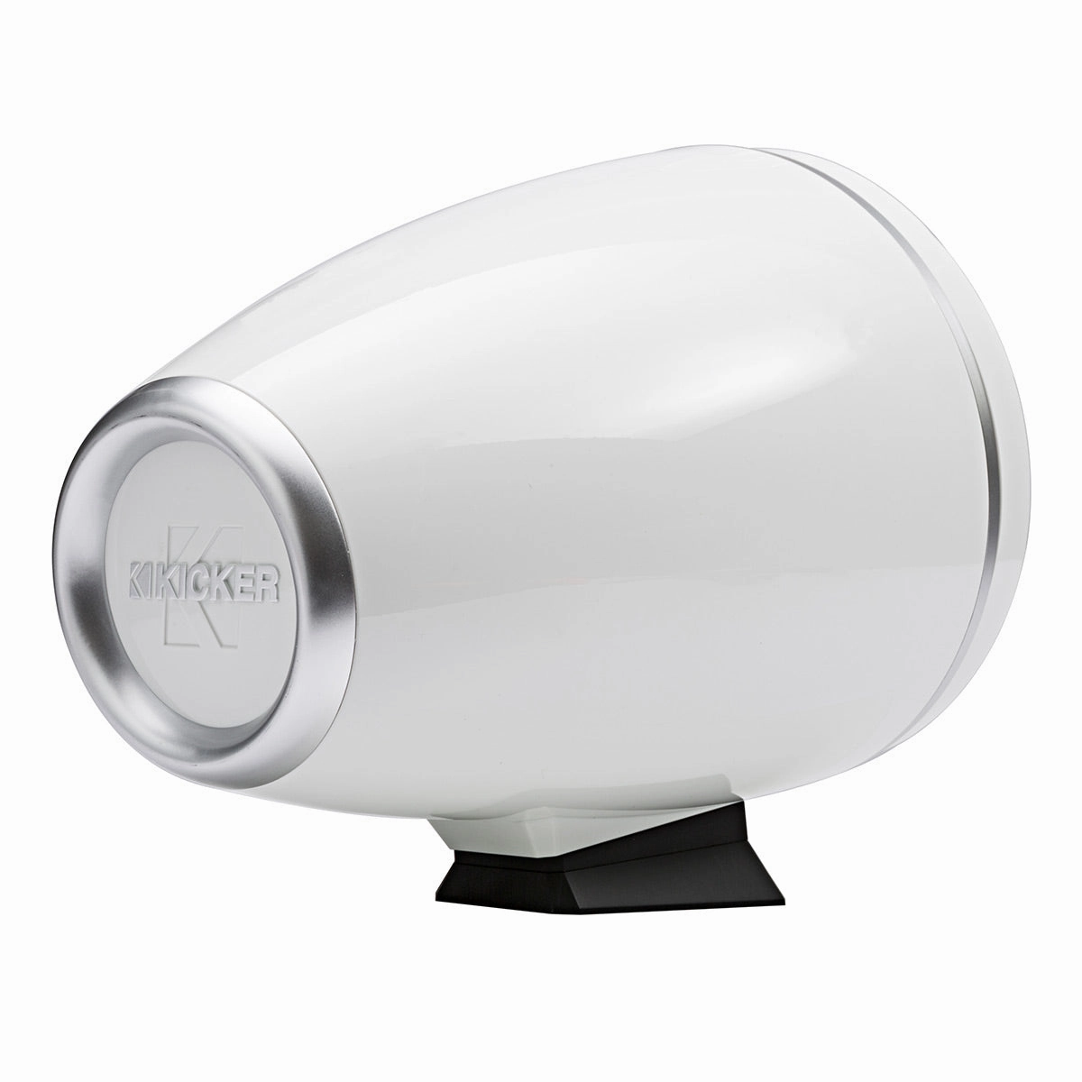 Kicker KMFC8 8" Flat-Mount Marine Can Speakers - Pair (White)