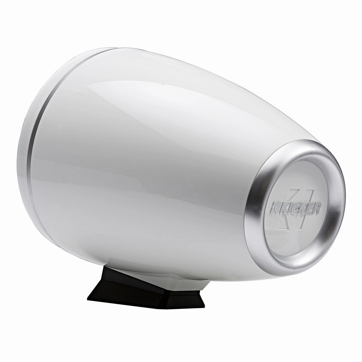Kicker KMFC8 8" Flat-Mount Marine Can Speakers - Pair (White)