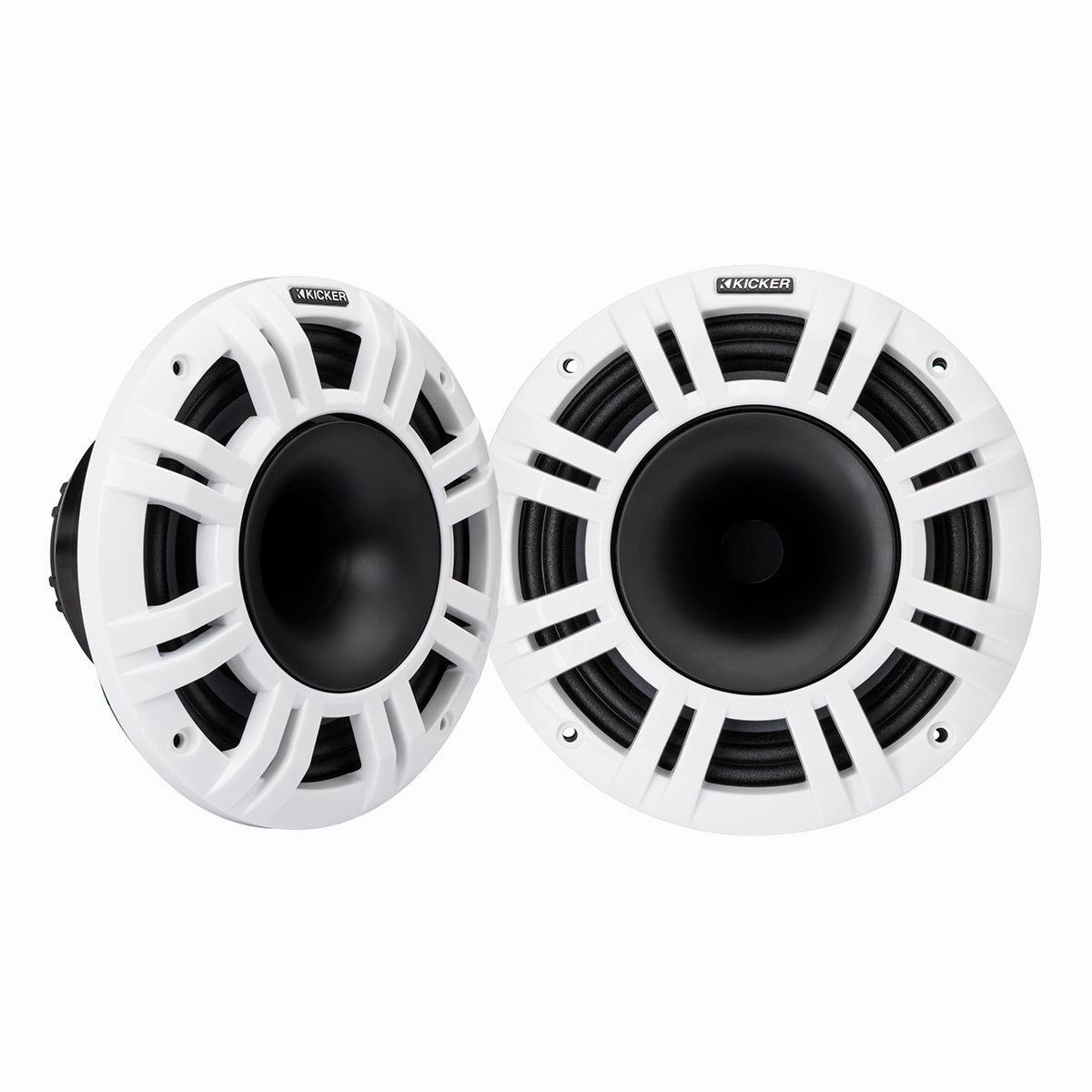 Kicker KMXL8 8" Marine Horn-Loaded Coaxial Speakers - Pair Marine speakers & subwoofers,Boat Audio,Nautical Sound Systems