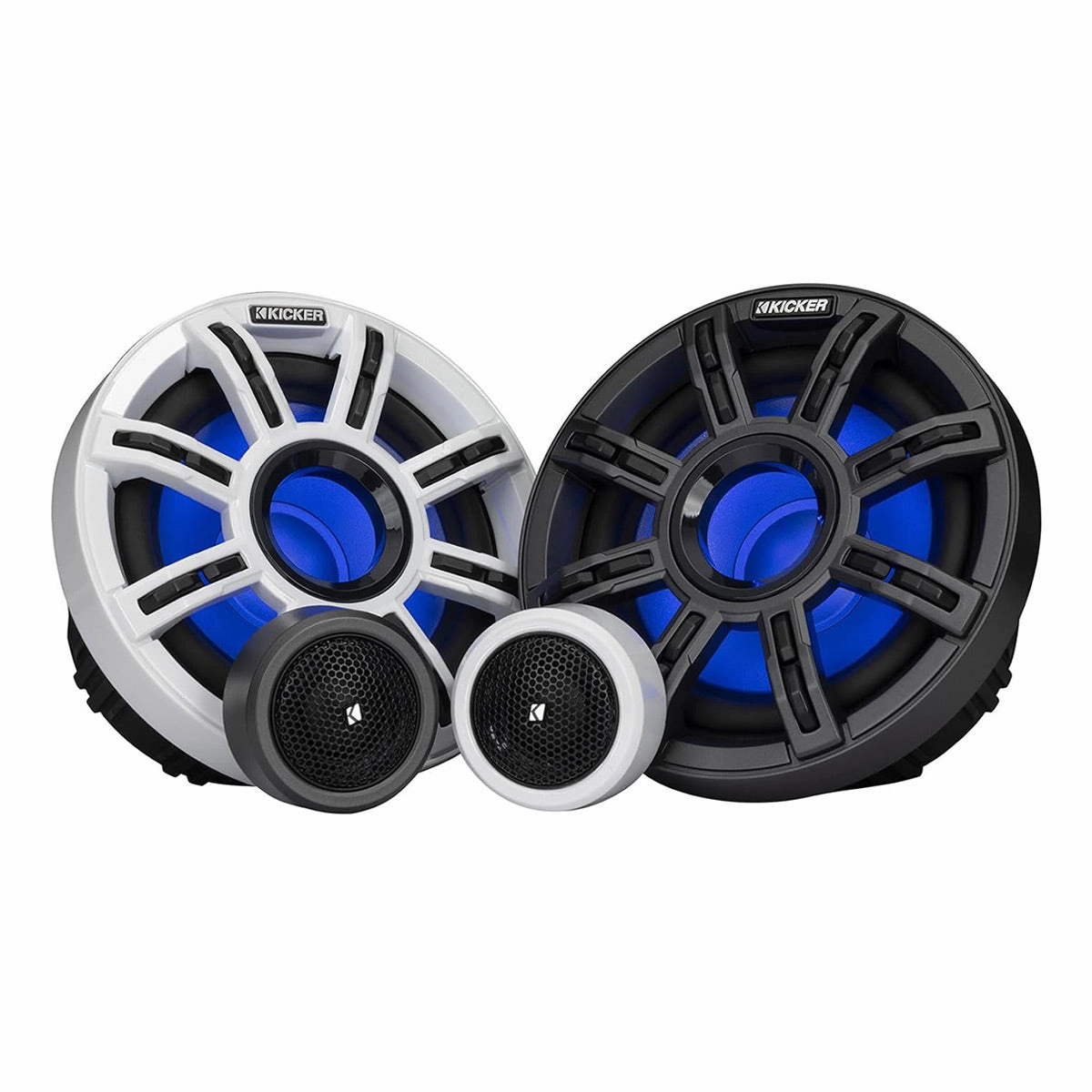 Kicker MSS65 6.5" 4-Ohm Marine Component Speakers - Pair
