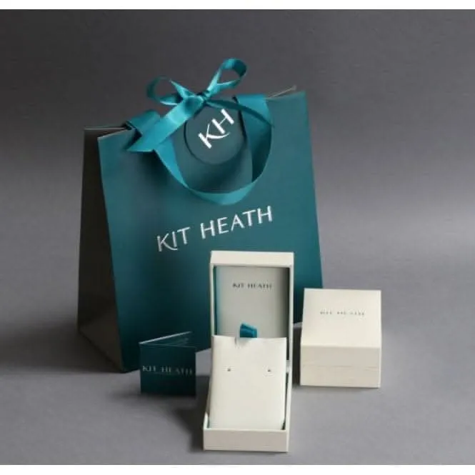 Kit Heath Coast Shore Double Link Sandblast Drop Earrings 60055SB Kit Heath Jewelry And Accessories