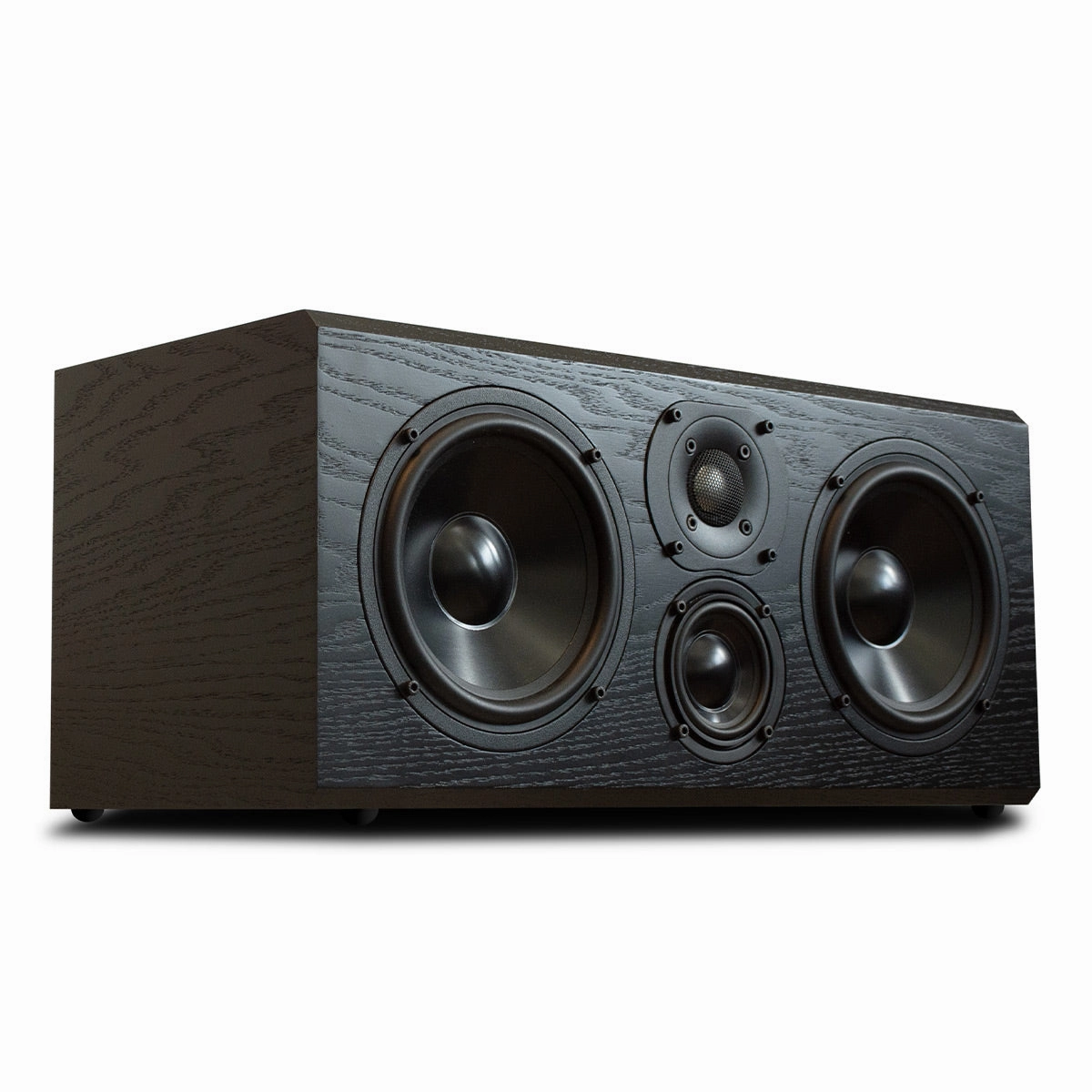 KLH Kendall 2C 3-Way Center Channel Speaker - Each (Black Oak) Center Channel Speakers,Home Theater Center,Dialog Speakers