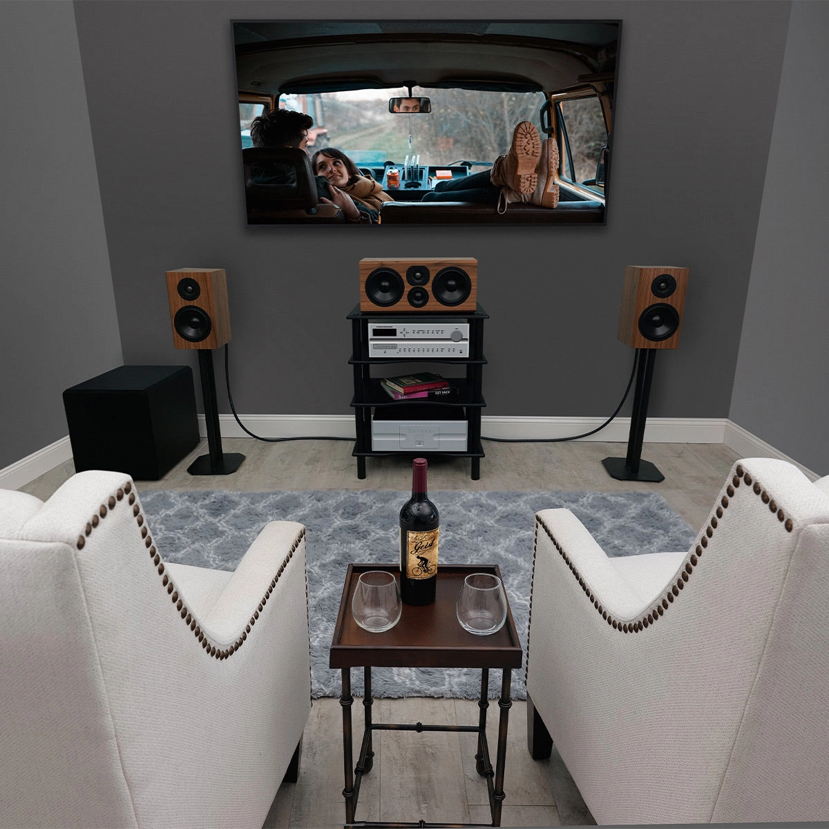 KLH Kendall 2C 3-Way Center Channel Speaker - Each (English Walnut)
