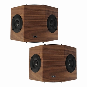 KLH Kendall 2S Surround Speakers - Pair (English Walnut) Surround Sound Speakers,Multichannel Audio,5.1 Systems