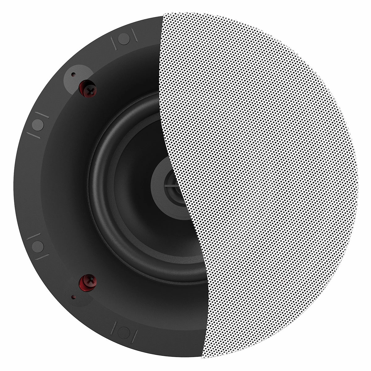 Klipsch CS-18C 8 Inch In Ceiling Speaker with 1 Inch Tweeter - Each (White)