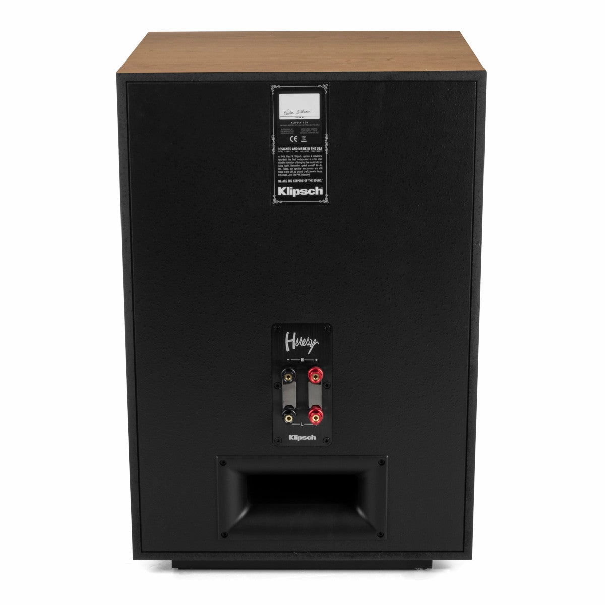 Klipsch Heresy IV Floorstanding Speakers - Pair (Natural Cherry)