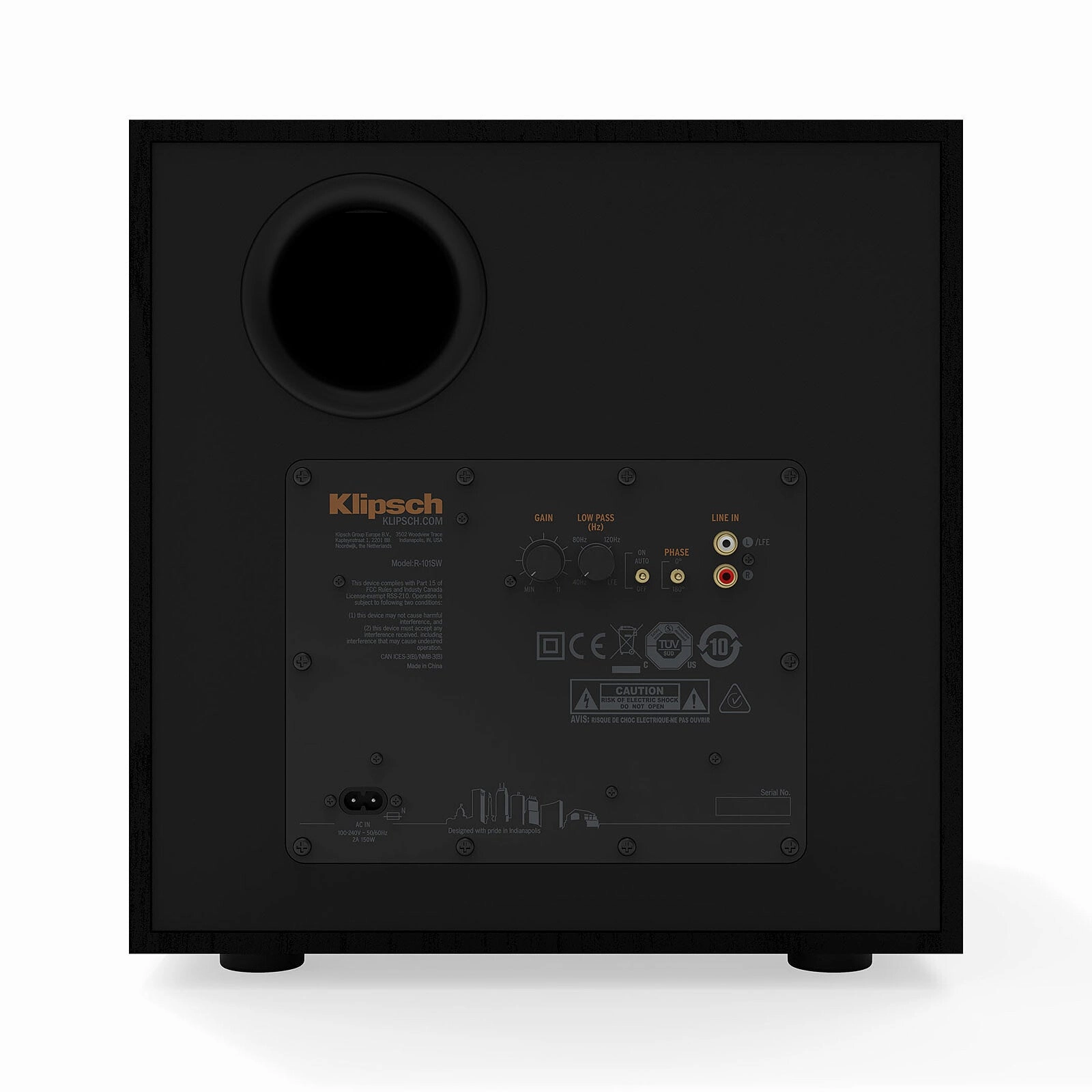 Klipsch R-101SW 10inch Subwoofer -each