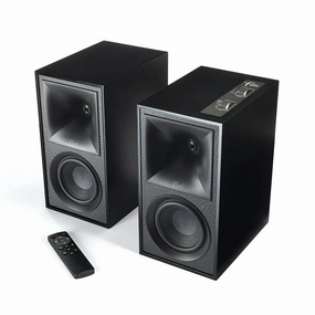 Klipsch The Fives Powered Stereo Speaker System (Pair) hi-fi analog preamp,hi-fi dynamic range audio,hi-fi stereo for TV
