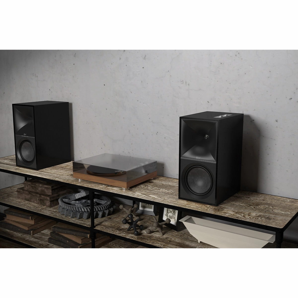 Klipsch The Nines Heritage Series Wireless Powered Monitors with 8" Woofer - Pair (Ebony)