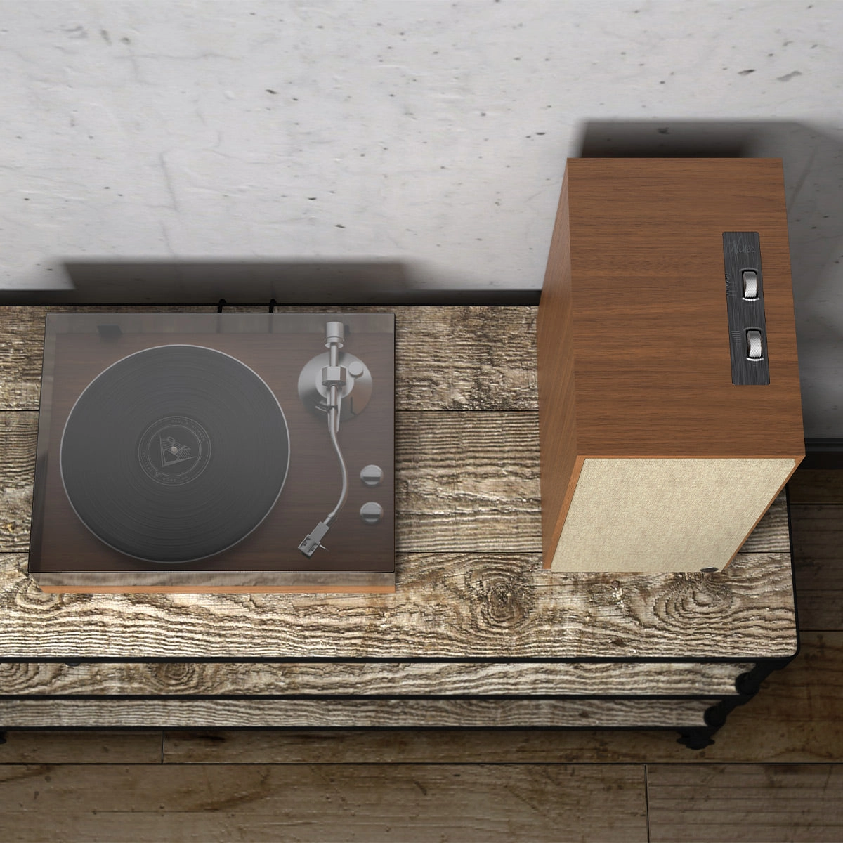 Klipsch The Nines Heritage Series Wireless Powered Monitors with 8" Woofer - Pair (Walnut)