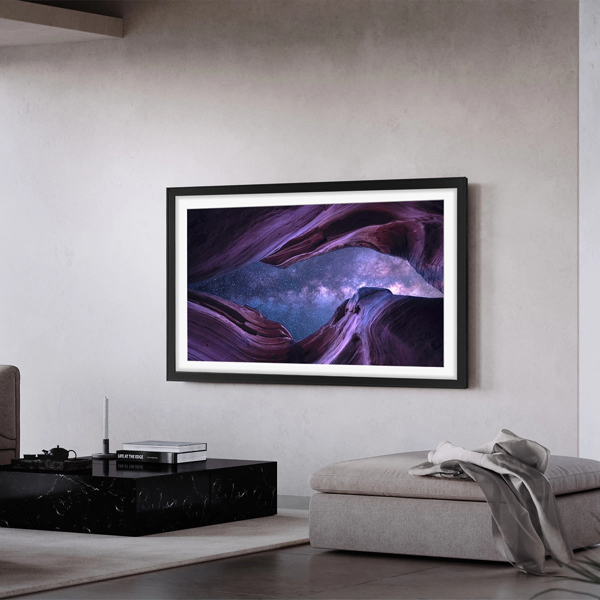 Leon 65" StudioFrame for Sony Bravia XR-65X93L Display (Studio Matte Black)