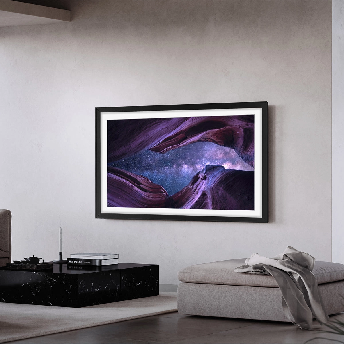 Leon 75" StudioFrame for Sony Bravia XR-75X93L Display (Studio Matte Black)