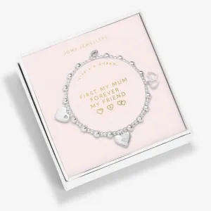 Life's A Charm First My Mum Forever My Friend Silver Plated 17.5cm Bracelet 6910 Joma Jewellery