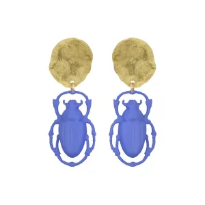 Little Blue Khepri Earrings