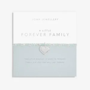 Live Life In Colour Forever Family Silver And Green 17.5cm Bracelet 6225 Joma Jewellery