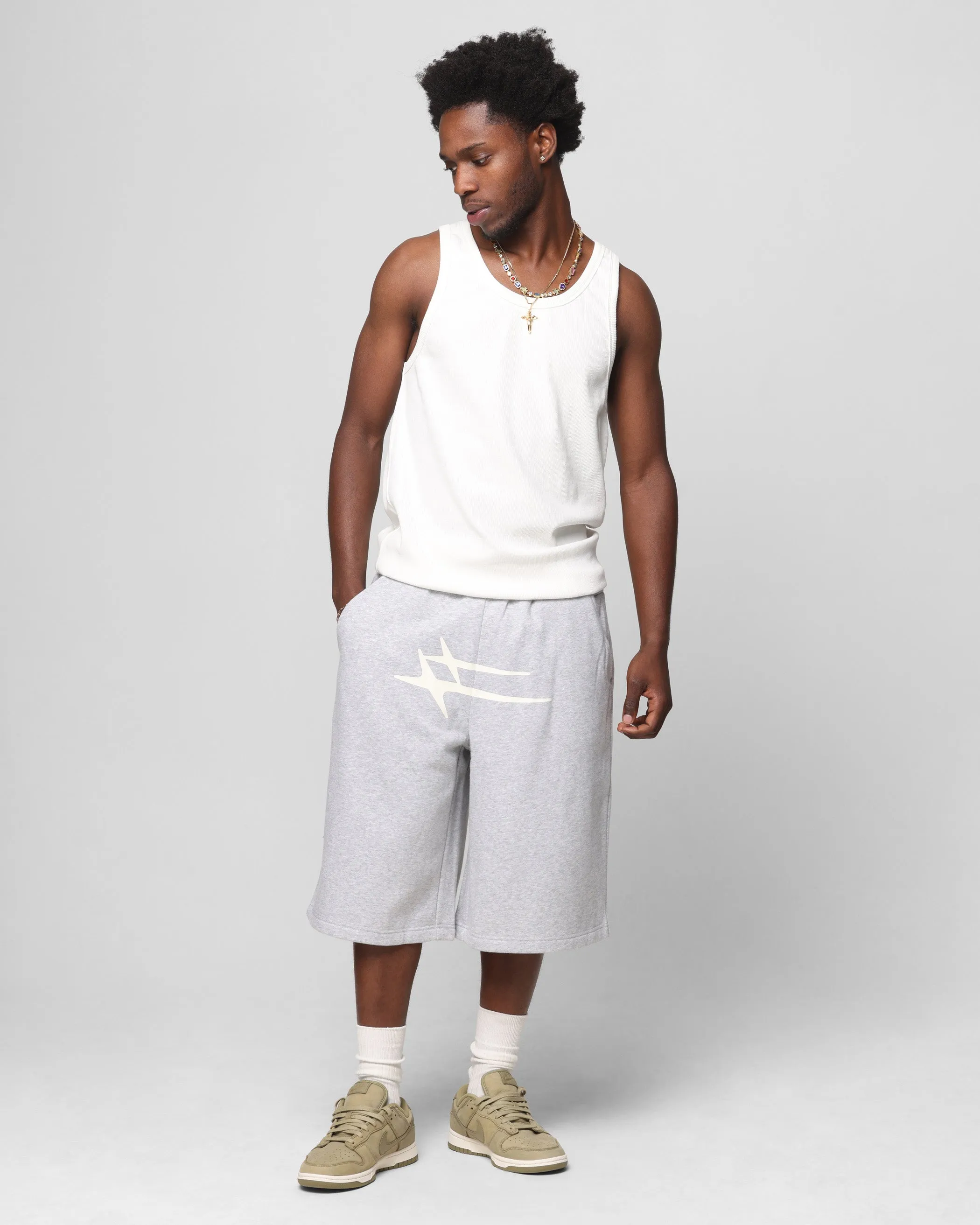 Loiter Hybrid Premium Shorts Grey Marle
