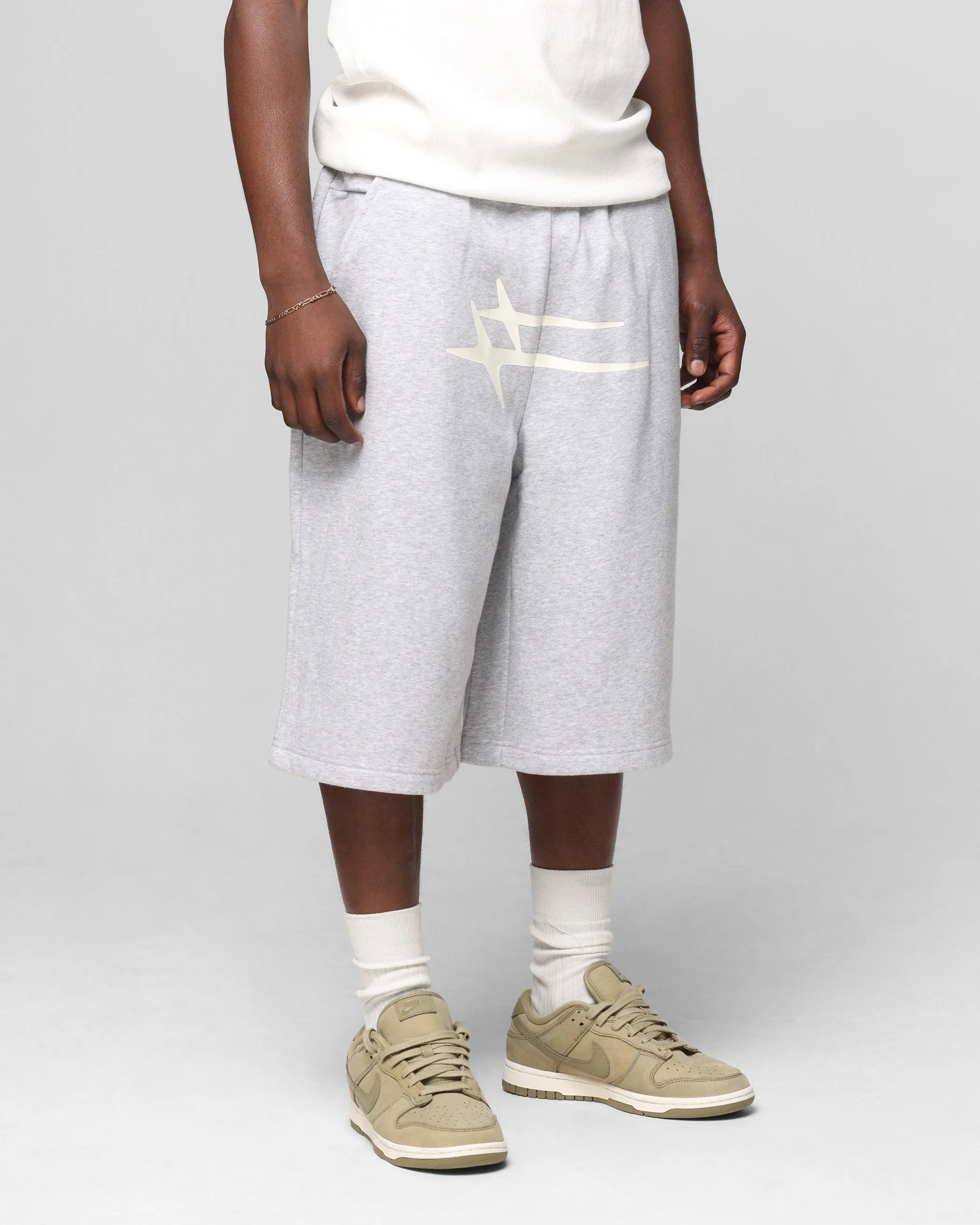 Loiter Hybrid Premium Shorts Grey Marle